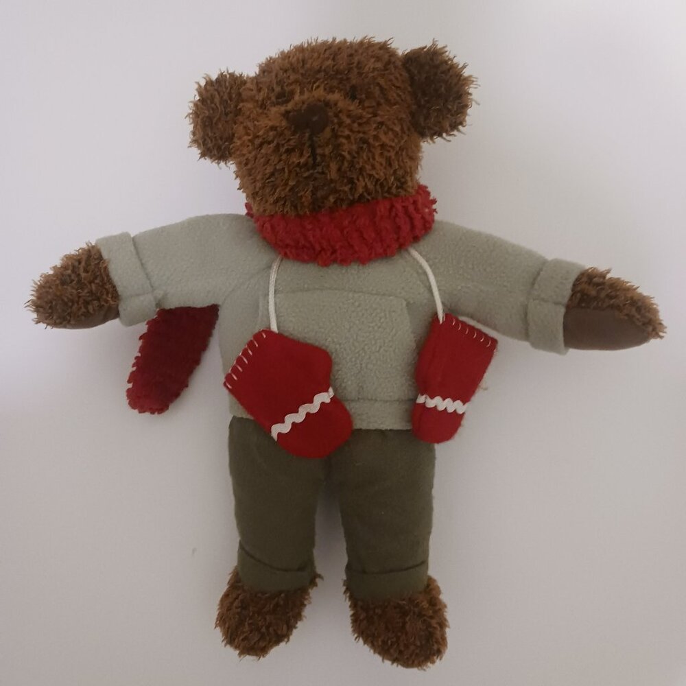 Hallmark Holiday Teddy Bear Scarf Mittens 13" Plush Stuffed Animal Toy